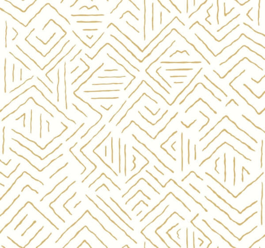 Sirih Ochre Wallpaper