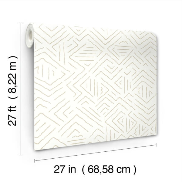 Sirih Beige Wallpaper