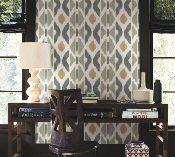 Patan Taupe Wallpaper