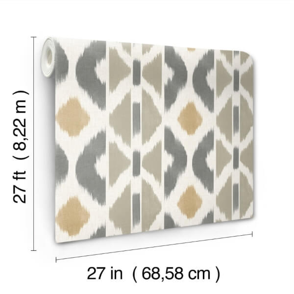 Patan Taupe Wallpaper