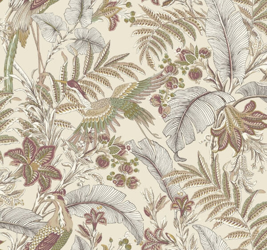 Heronwood Mulberry Wallpaper