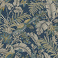 Heronwood Navy Wallpaper