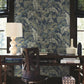 Heronwood Navy Wallpaper