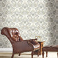 Plume Dynasty White Wallpaper