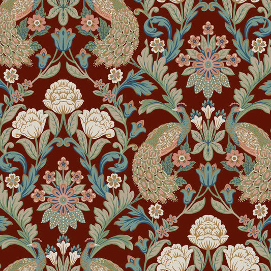 Plume Dynasty Red Wallpaper