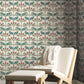 Tracery Blooms Cream Metallic Wallpaper