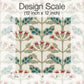 Tracery Blooms Cream Metallic Wallpaper