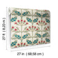 Tracery Blooms Cream Metallic Wallpaper