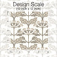 Tracery Blooms White Wallpaper