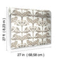 Tracery Blooms White Wallpaper