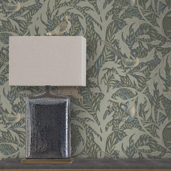 Woodland Tapestry Sage Wallpaper