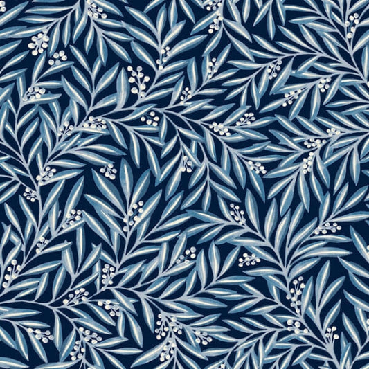 Rowan Navy Wallpaper