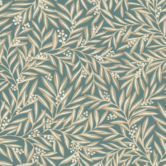 Rowan Teal Wallpaper