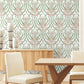 Calluna White & Berry Metallic Wallpaper