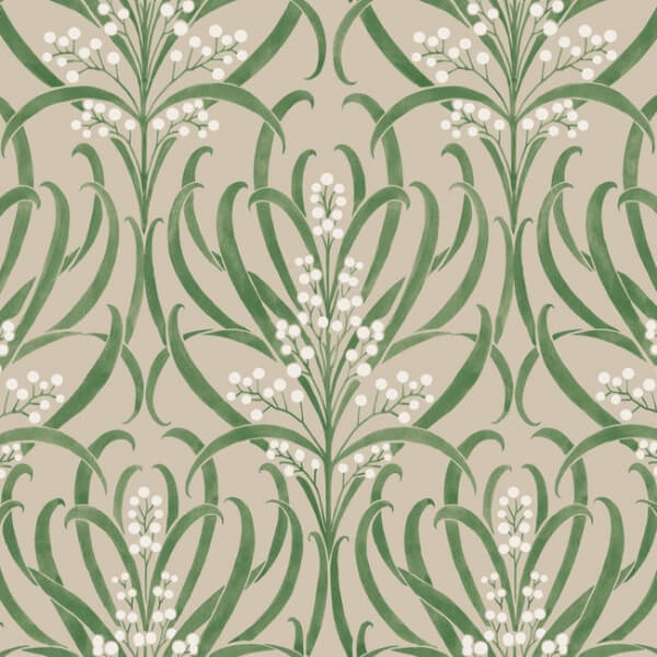 Calluna Linen Metallic Wallpaper