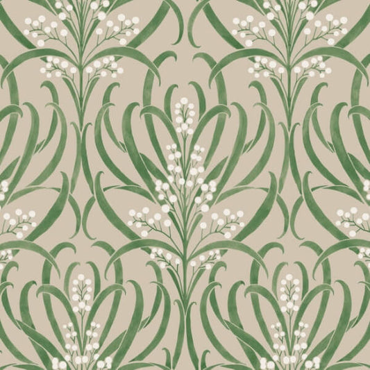 Calluna Linen Metallic Wallpaper