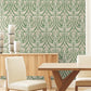 Calluna Linen Metallic Wallpaper