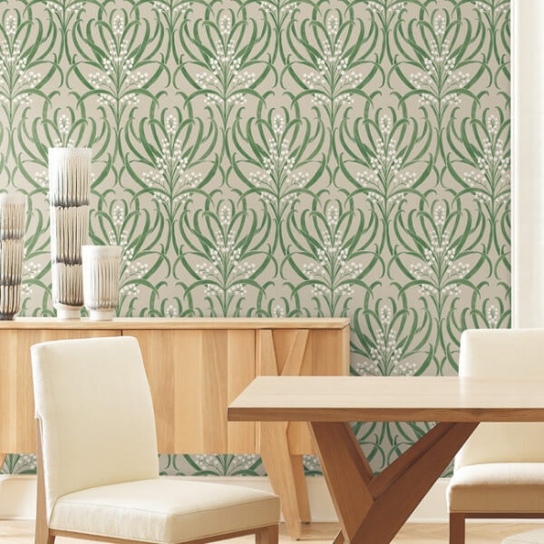 Calluna Linen Metallic Wallpaper