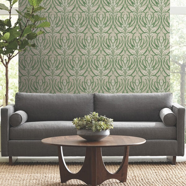 Calluna Linen Metallic Wallpaper