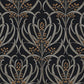 Calluna Black & Gold Metallic Wallpaper