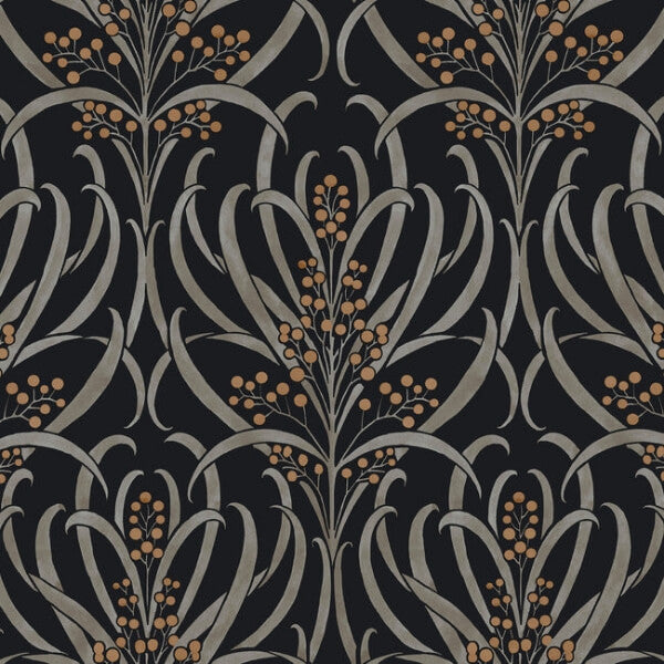 Calluna Black & Gold Metallic Wallpaper