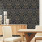 Calluna Black & Gold Metallic Wallpaper