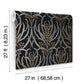 Calluna Black & Gold Metallic Wallpaper