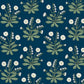 Meadow Flowers Navy & White Wallpaper