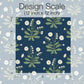 Meadow Flowers Navy & White Wallpaper