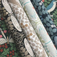 Butterfly Garden Black Metallic Wallpaper