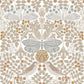 Butterfly Garden White Wallpaper
