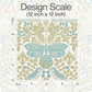 Butterly Garden Green & Blue Wallpaper