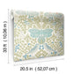 Butterly Garden Green & Blue Wallpaper