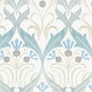 Pine Cone Ribbon Teal Wallpaper
