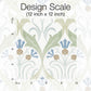 Pine Cone Ribbon Green & Blue Metallic Wallpaper
