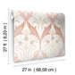 Pine Cone Ribbon Blush Wallpaper