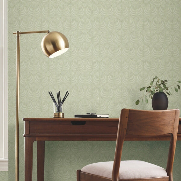 Craftsman Green Wallpaper
