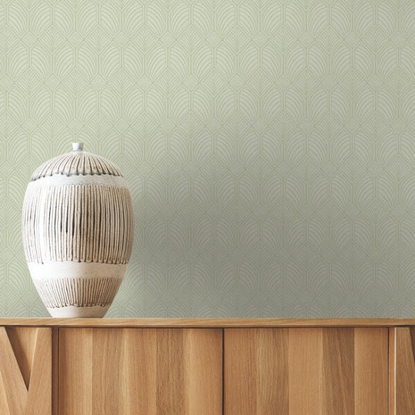Craftsman Green Wallpaper
