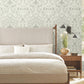 Lockwood Damask Grey Wallpaper