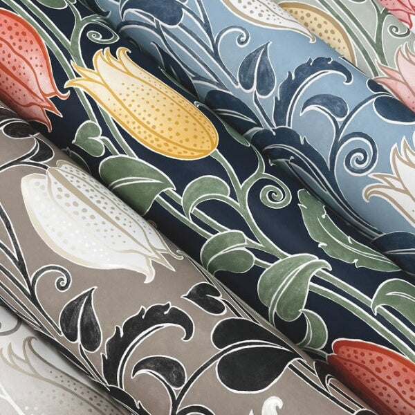 Canterbury Bells Neutral Wallpaper