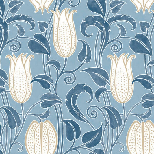 Canterbury Bells Blue Wallpaper