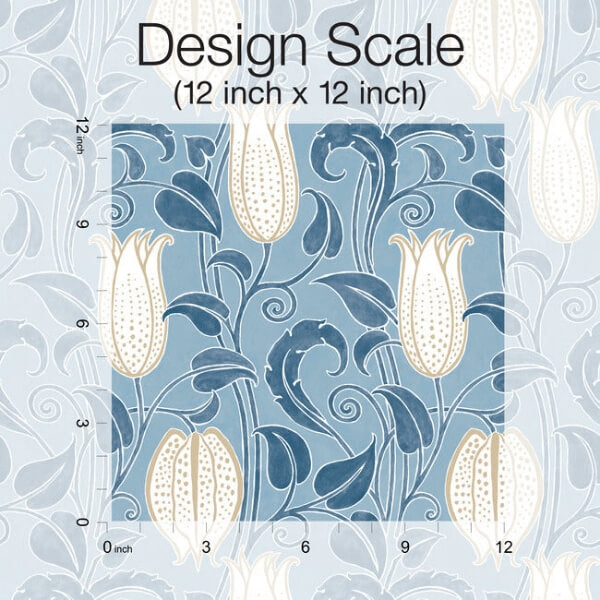 Canterbury Bells Blue Wallpaper
