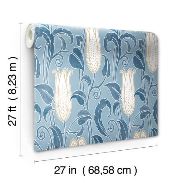Canterbury Bells Blue Wallpaper