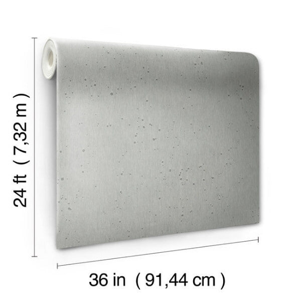 Silver Burnished Patina White Silver Wallpaper