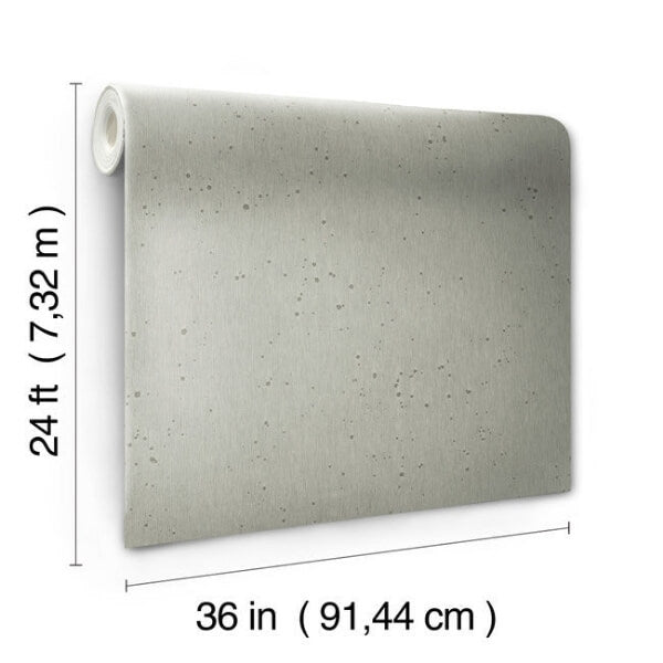 Burnished Patina Silver Wallpaper
