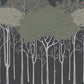 Oakwood Grove Black Wallpaper