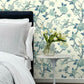 Fanciful Blue & White Wallpaper