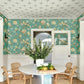 Fanciful Teal Wallpaper