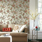 Fanciful Silver & Blue Wallpaper