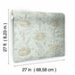 White/Gold French Marigold Wallpaper